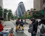 YouBikes in Taipei.