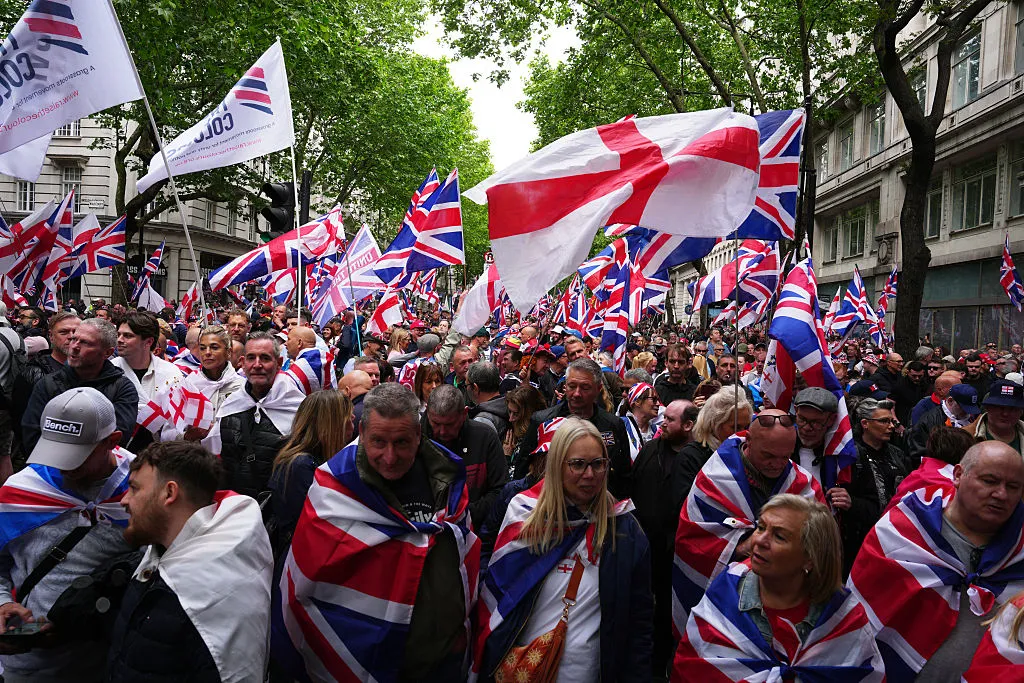 Unite The Kingdom&nbsp;rally in London,&nbsp;on May 16.