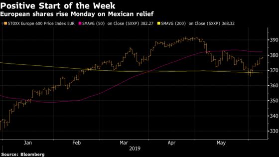 European Shares Rise on Mexico Tariff Relief; Thomas Cook Soars