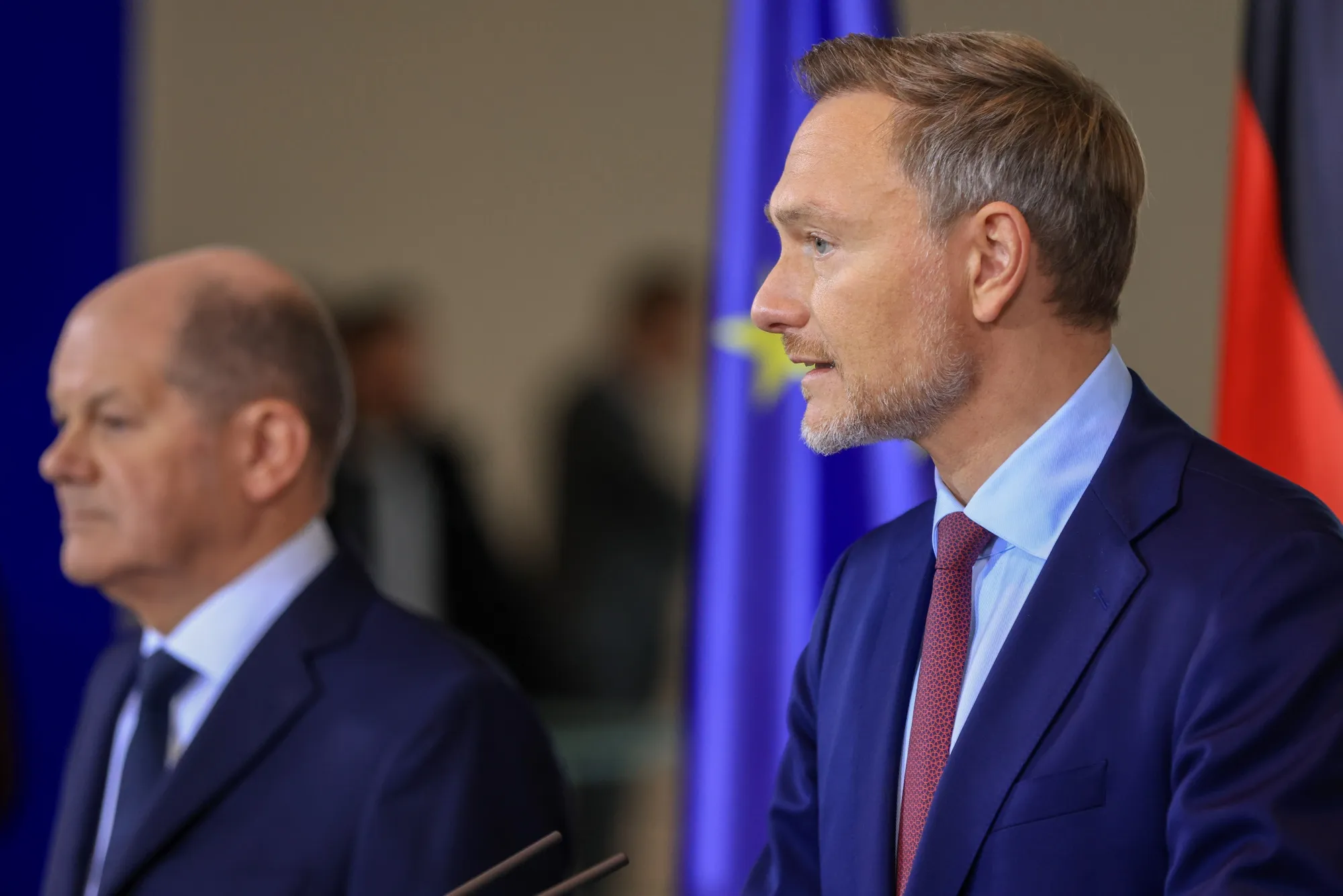Christian Lindner and Olaf Scholz.