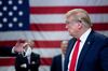 President Donald Trump tours a Honeywell International Inc. factory producing N95 masks in Phoenix on May 5.