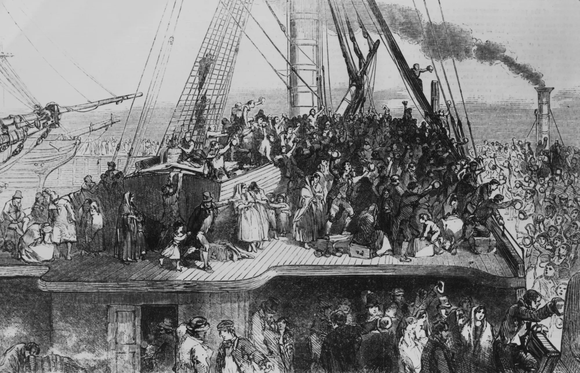 A coffin ship circa 1850.
