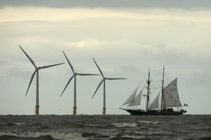 Tall Ships Head In To Dock At Liverpool