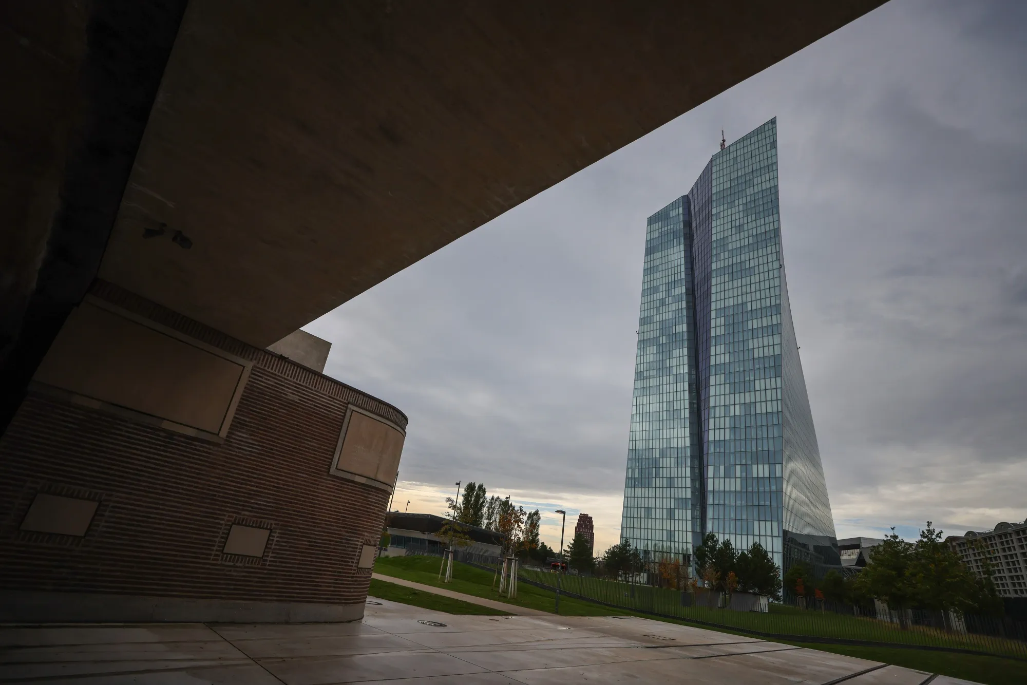 The European Central Bank (ECB) headquarters in Frankfurt.