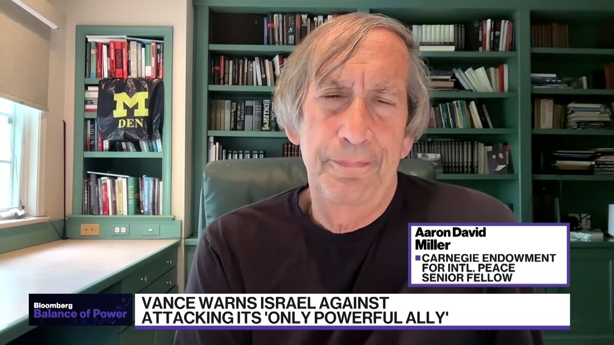 Aaron David Miller: JD Vance's Warning to Israel 'Unprecedented'
