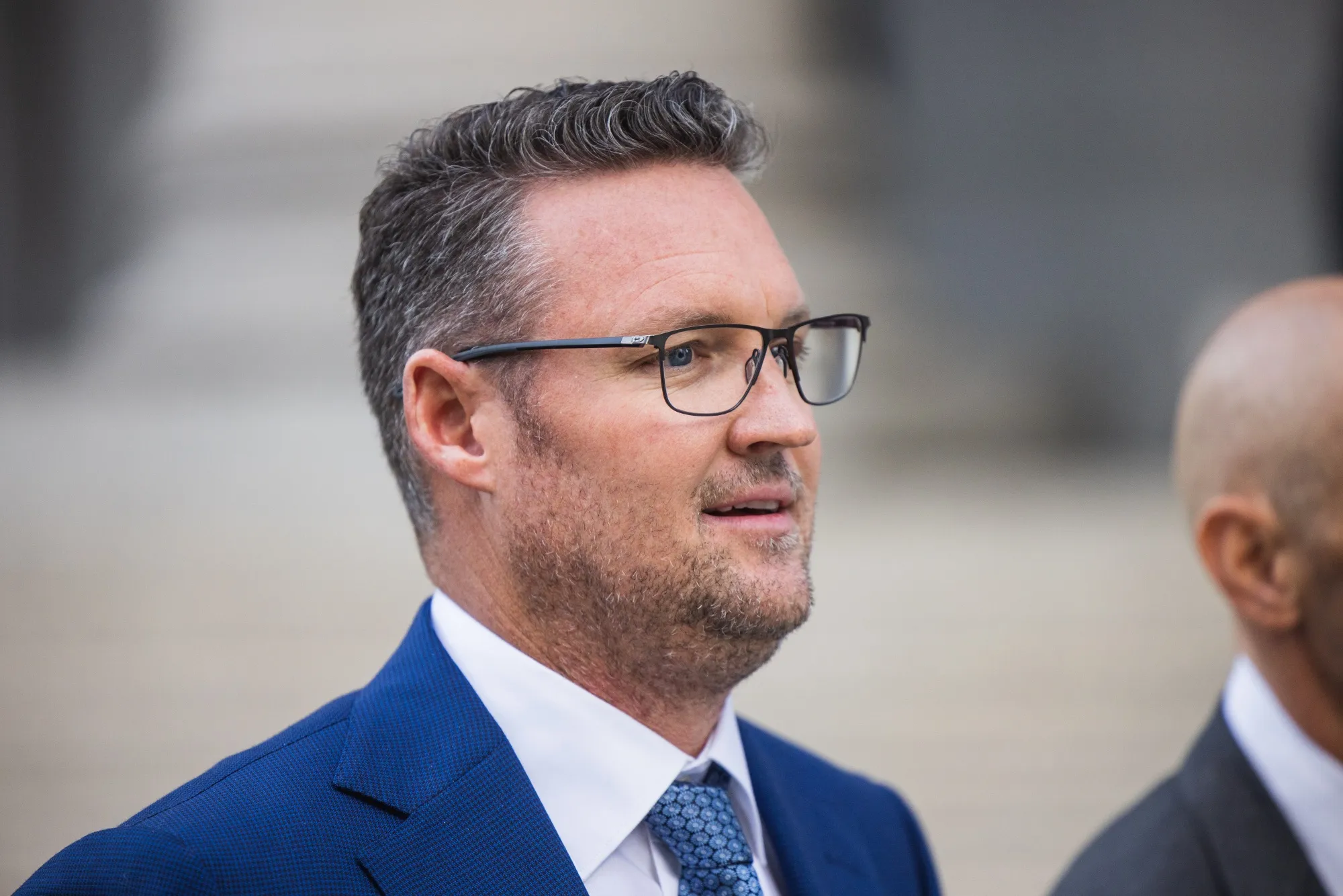 Nikola founder&nbsp;Trevor Milton&nbsp;exits court in New York, on Sept. 12.