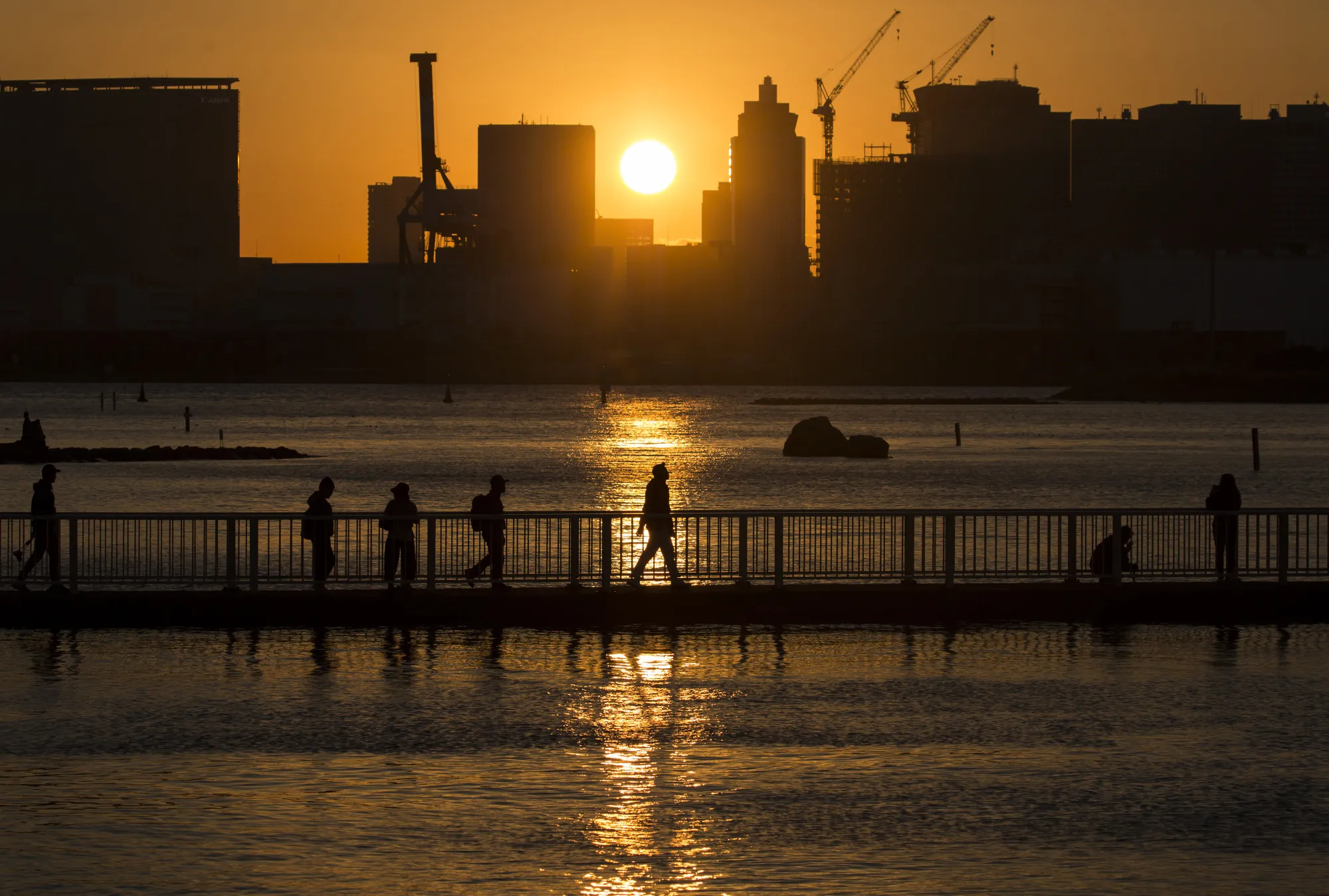 Images of Odaiba And Its Vicinity Ahead of GDP Announcement