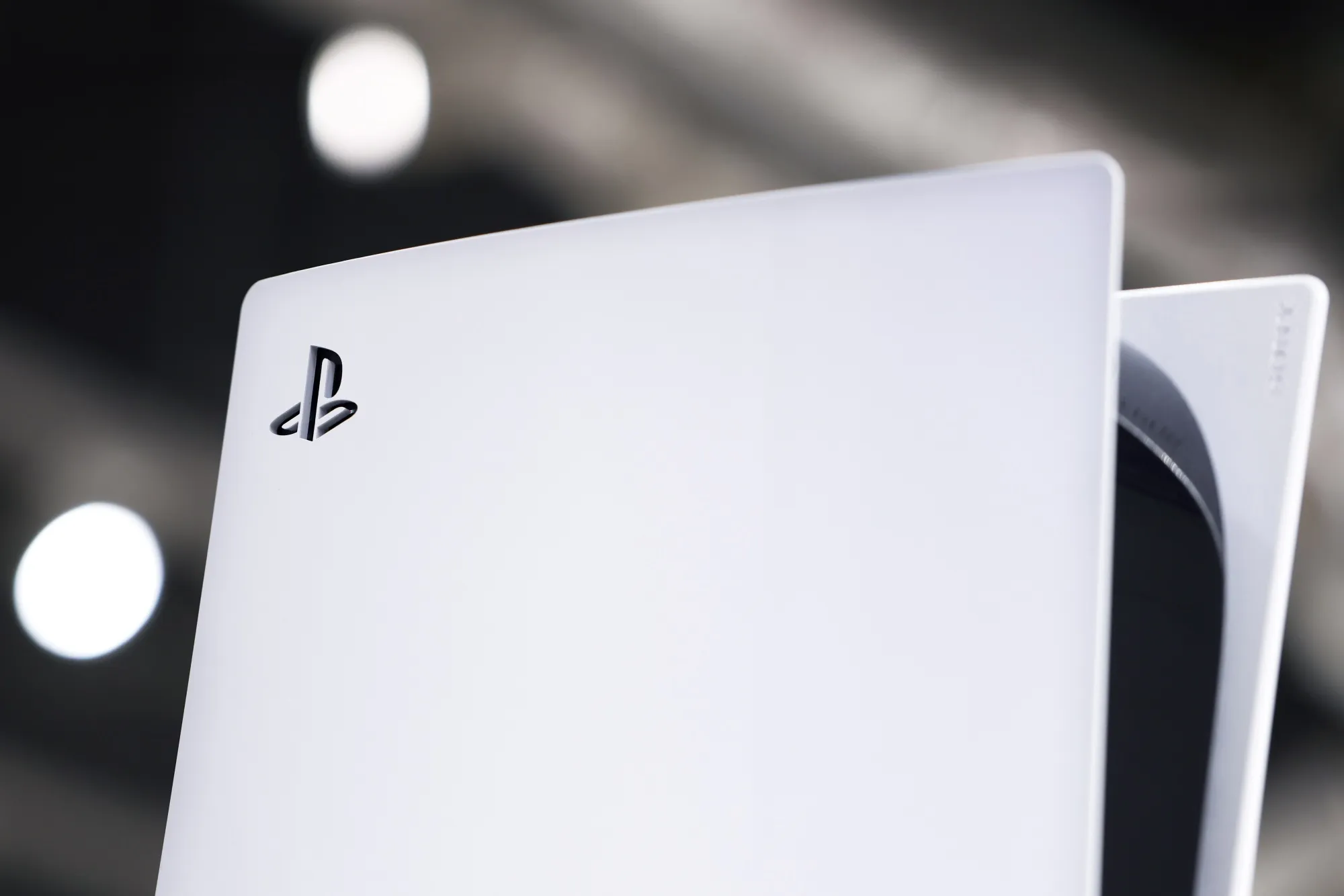A Sony Group Corp. PlayStation 5 (PS5) video game console displayed at the company's showroom inside the Ginza Place building in Tokyo, Japan, on Wednesday, Oct. 27, 2021