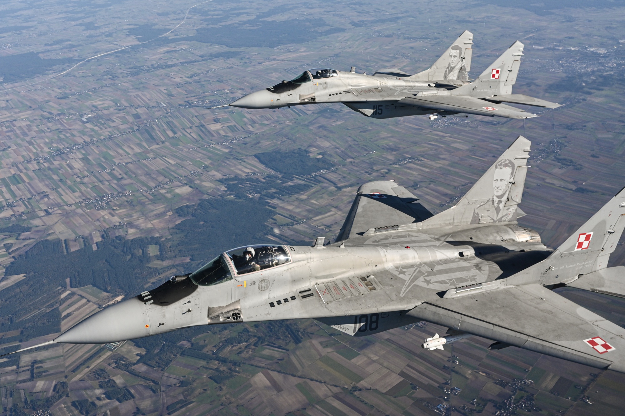Polish Air Force MIG-29 fighter jets.