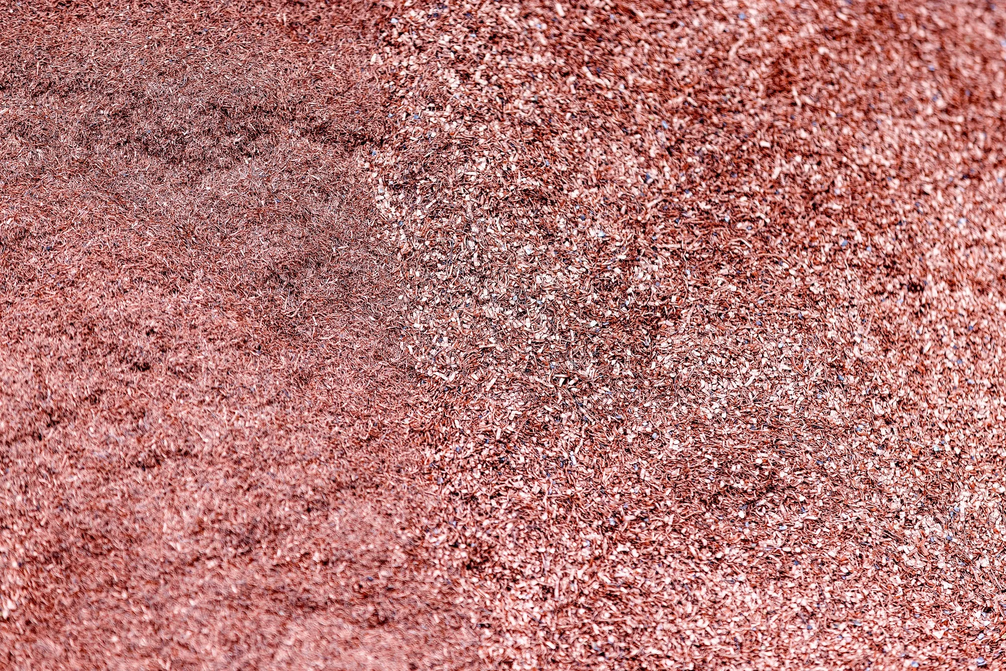 Shredded scrap copper.