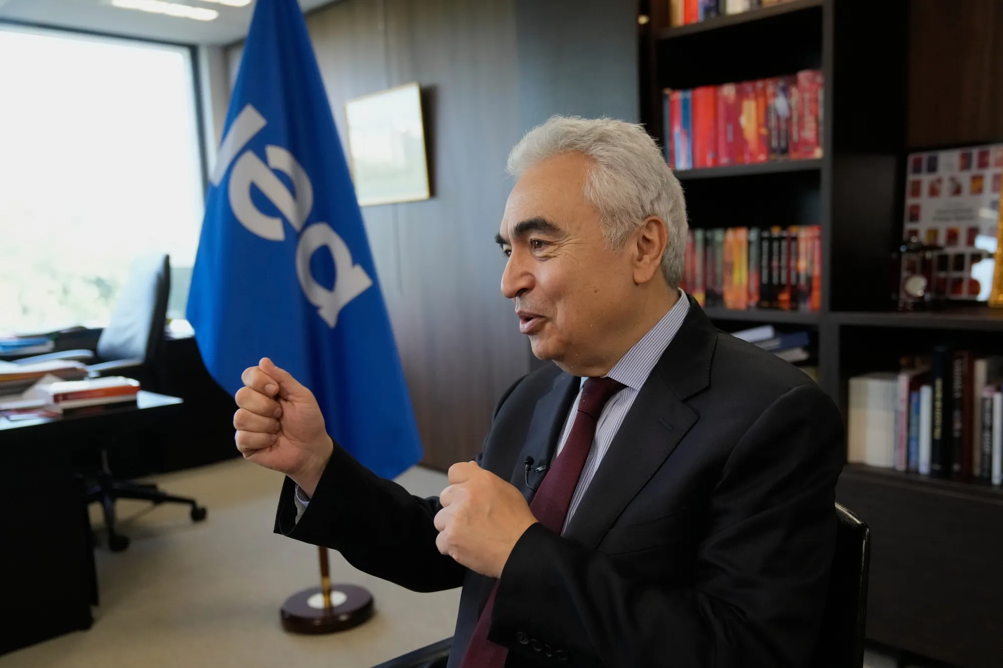 Fatih Birol at&nbsp;International Energy Agency&nbsp;headquarters in Paris.