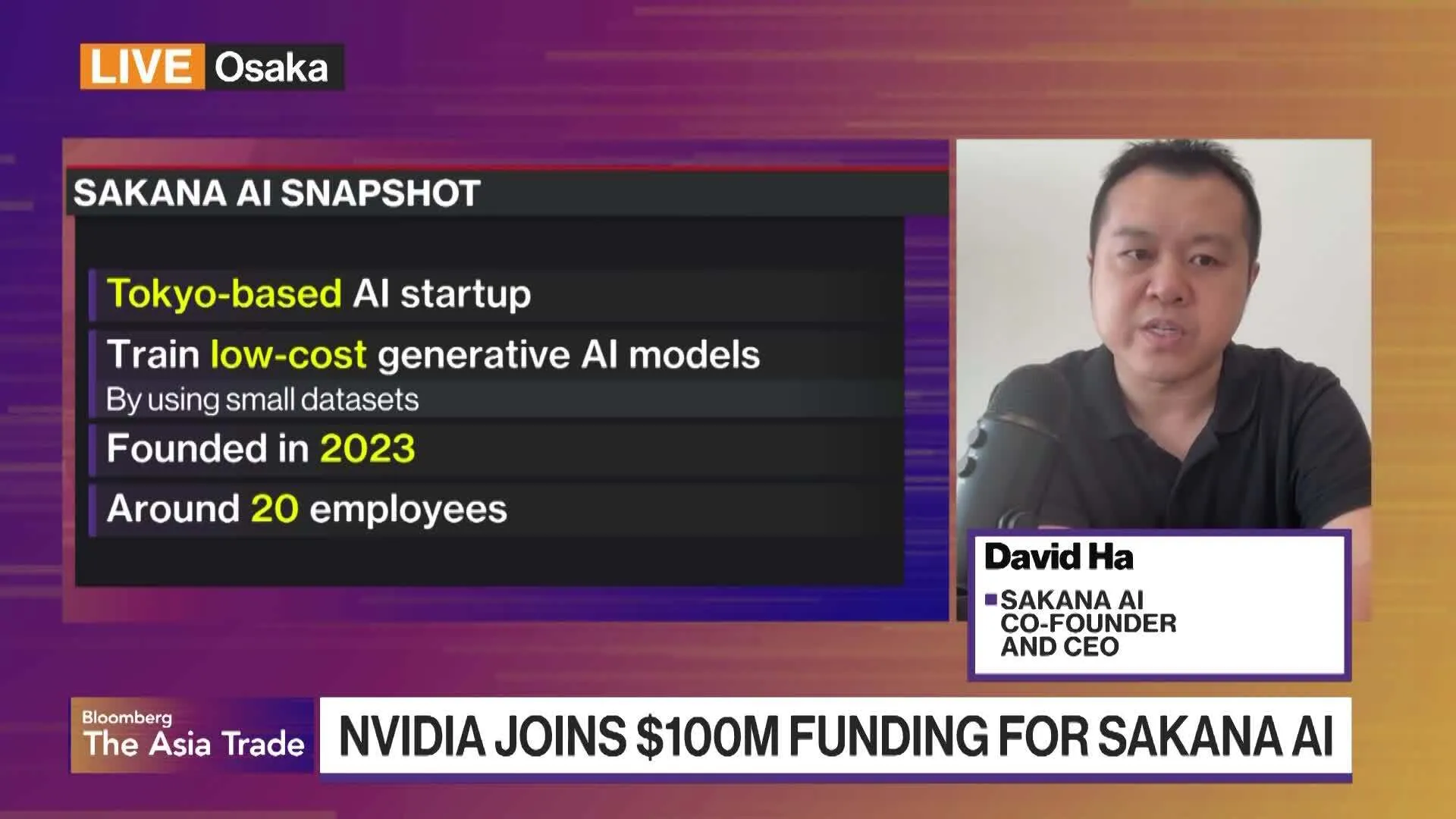 Watch Tokyo Startup Sakana AI Working With Nvidia on AI's Next Frontier ...