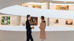 An installation view of “Alex Katz: Gathering” at the Guggenheim Museum in New York.