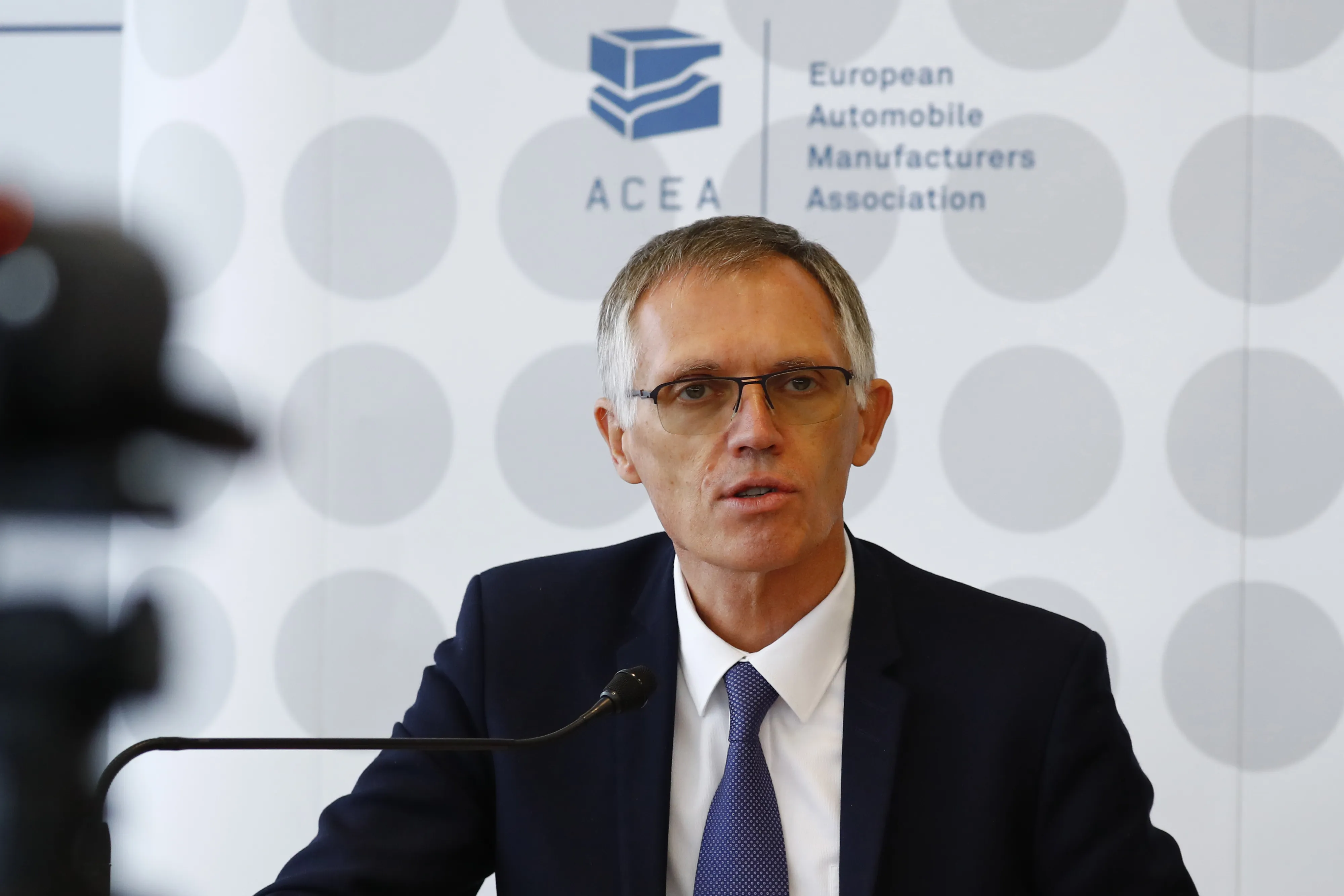 Stellantis CEO Carlos Tavares at an ACEA event in 2019.