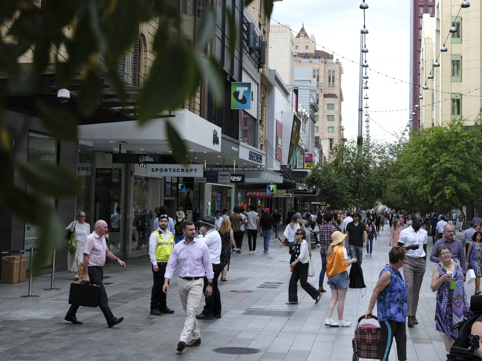 Rundle Mall in Adelaide.