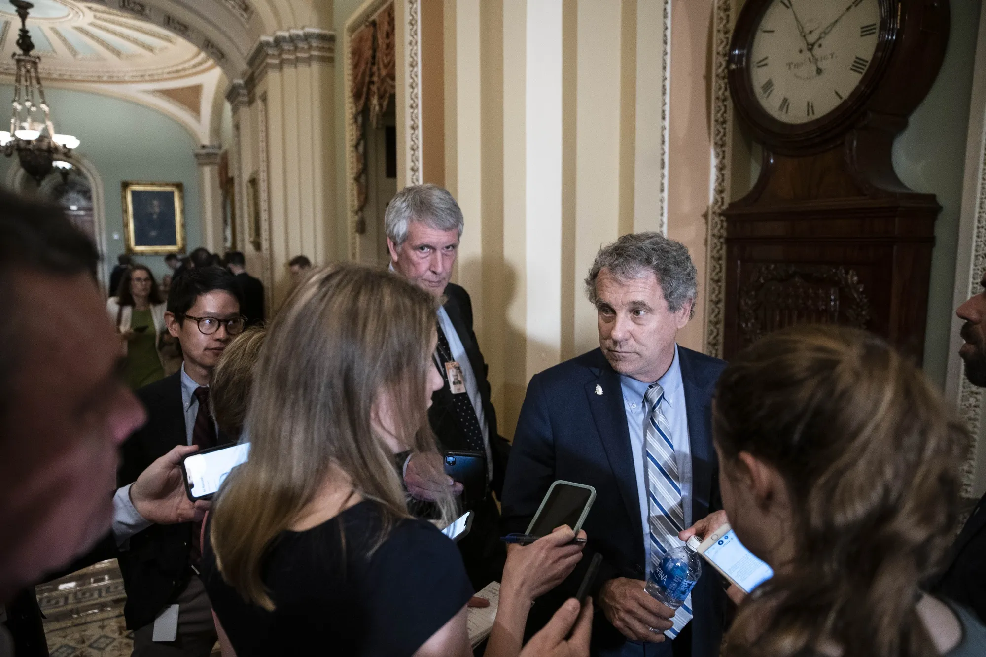Brown said, “It’s past time Wall Street paid its fair share and reinvested more of that capital into the workers and communities who make those profits possible.”