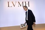 Bernard Arnault, billionaire and chief executive officer of LVMH Moet Hennessy Louis Vuitton SE, arrives to speak as the luxury brand announces full year earnings in Paris, France, on Tuesday, Jan. 28, 2020.