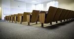 Empty seats in lecture hall