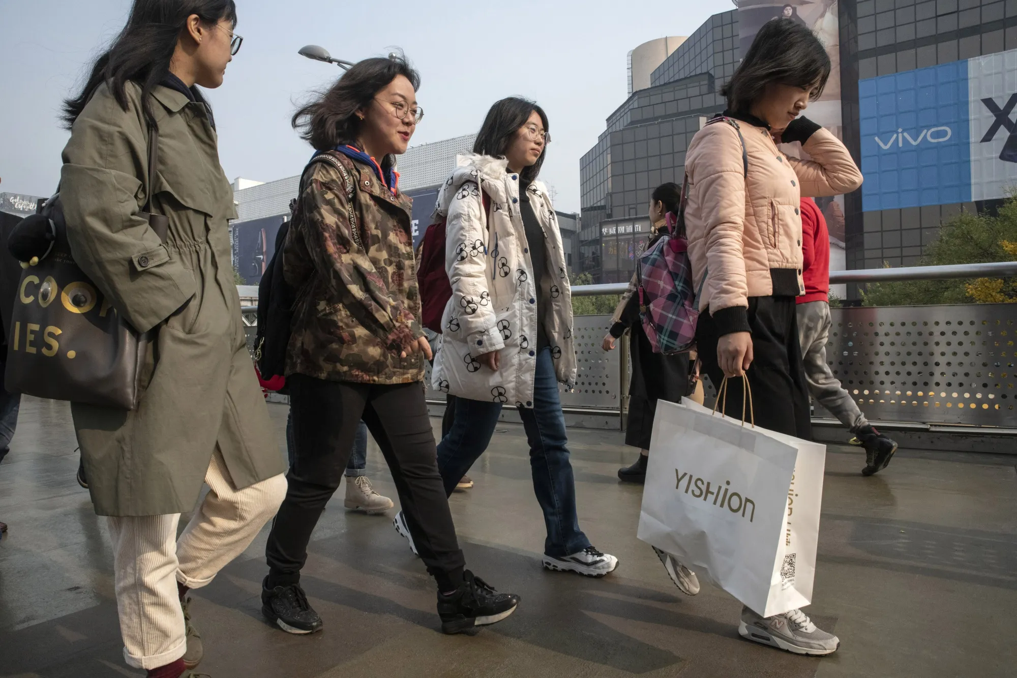 Shoppers In Beijing As Retail Sales Growth Slows