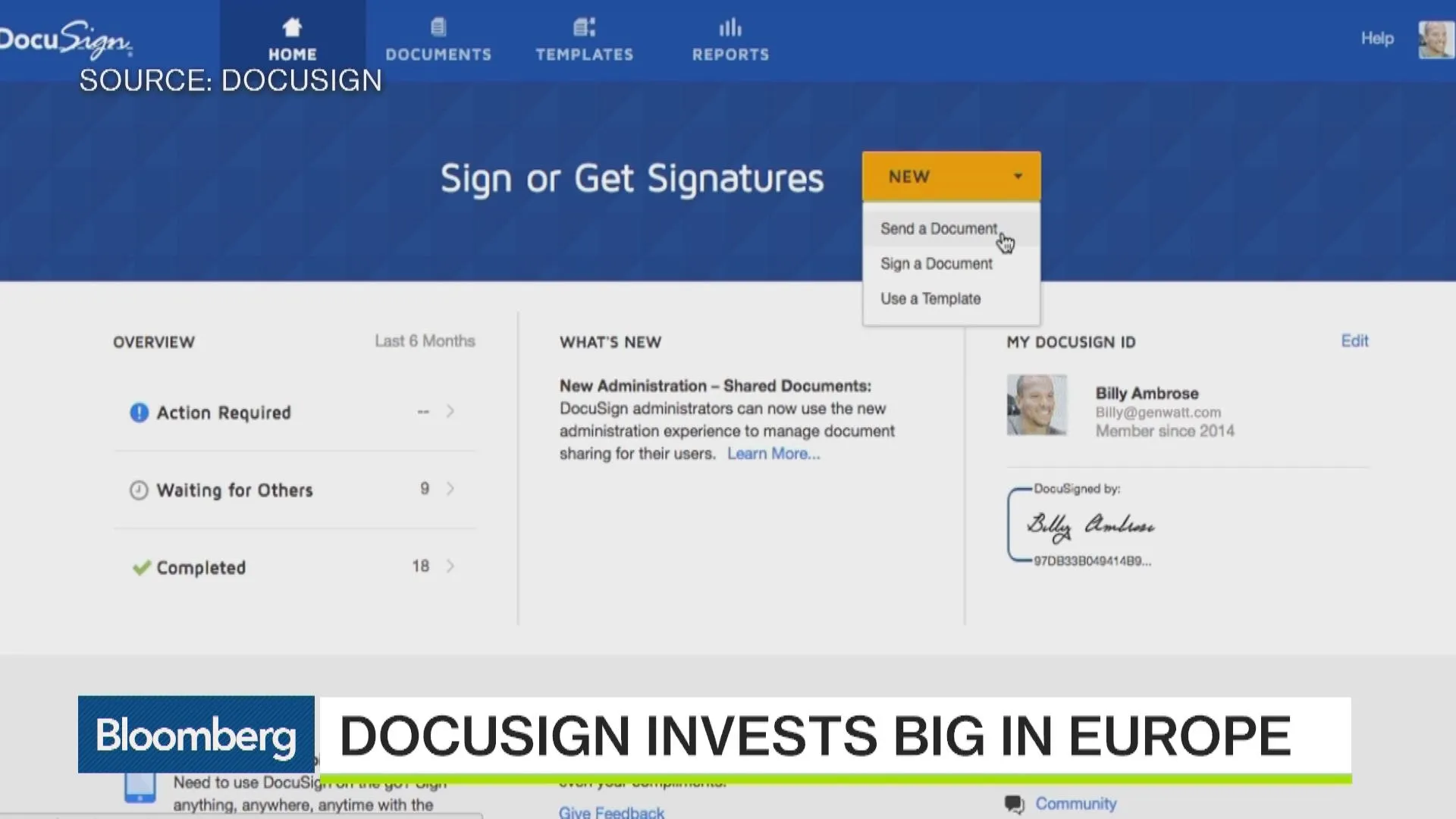 Watch Why DocuSign Is Investing Big in Europe - Bloomberg