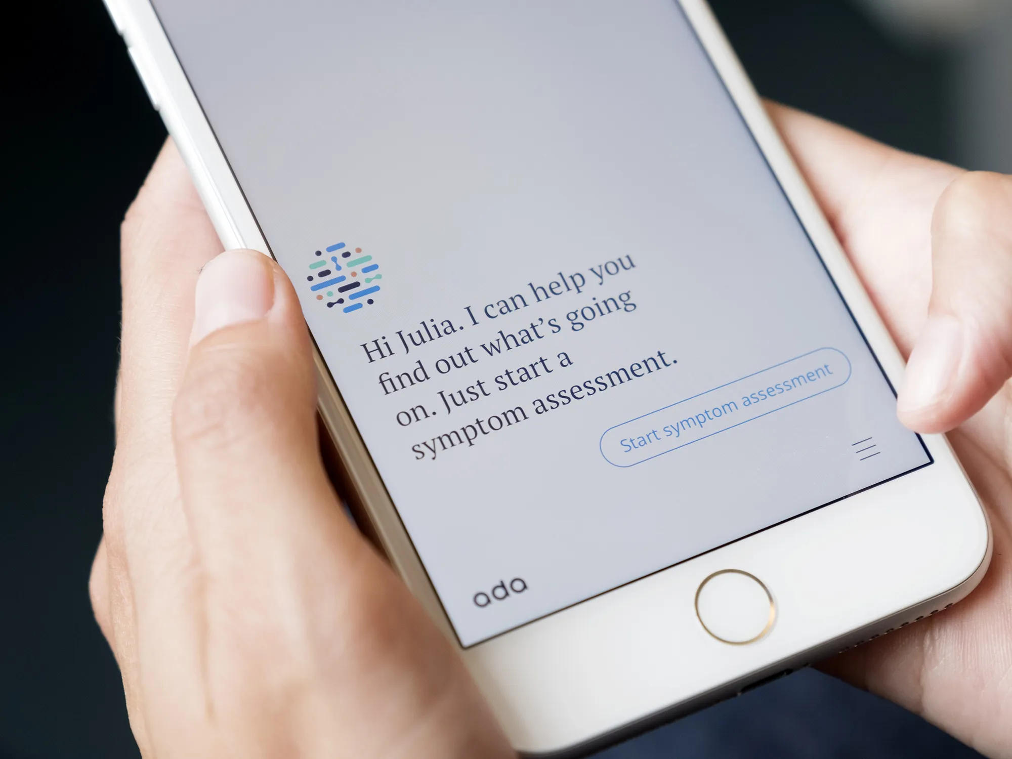 The English version of the Ada app