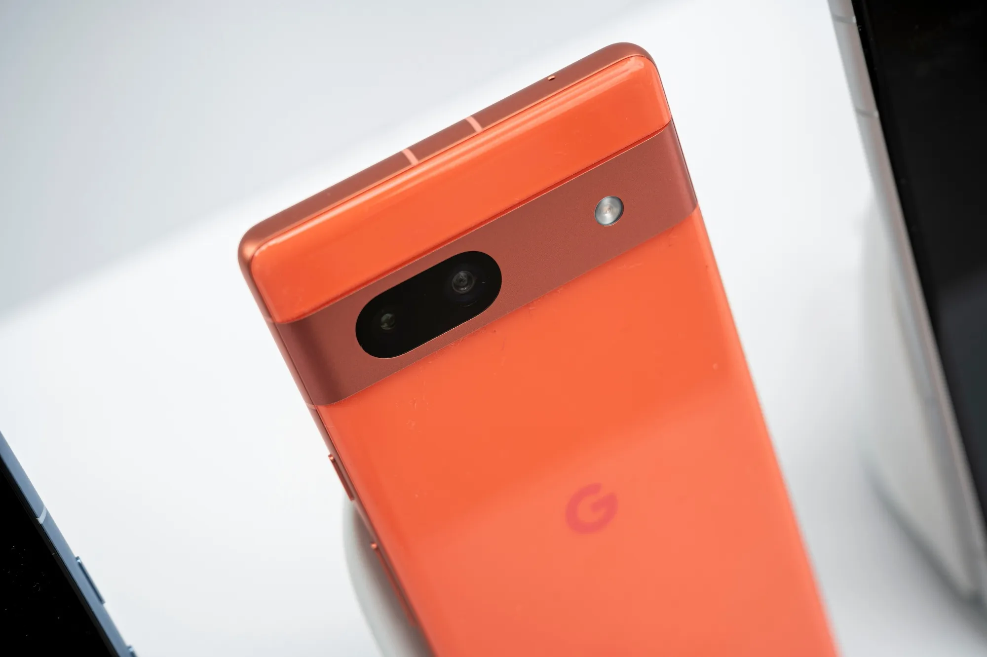 A Google Pixel 7a smartphone.