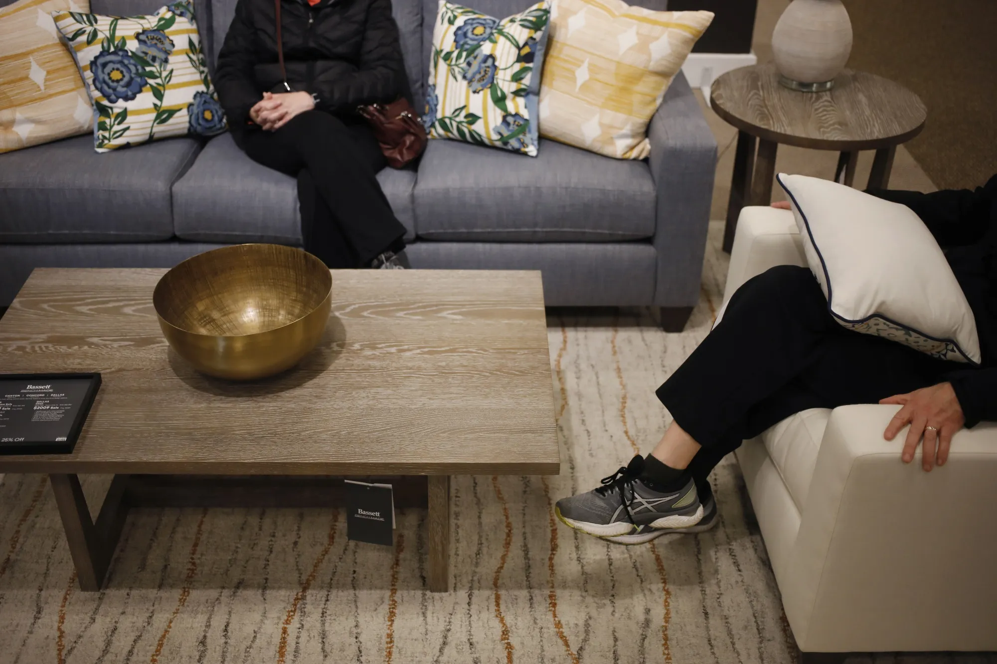 Customers shop for living room furniture at a store&nbsp;in Louisville, Kentucky.