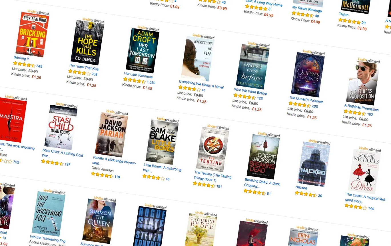 The Amazon e-book store.

