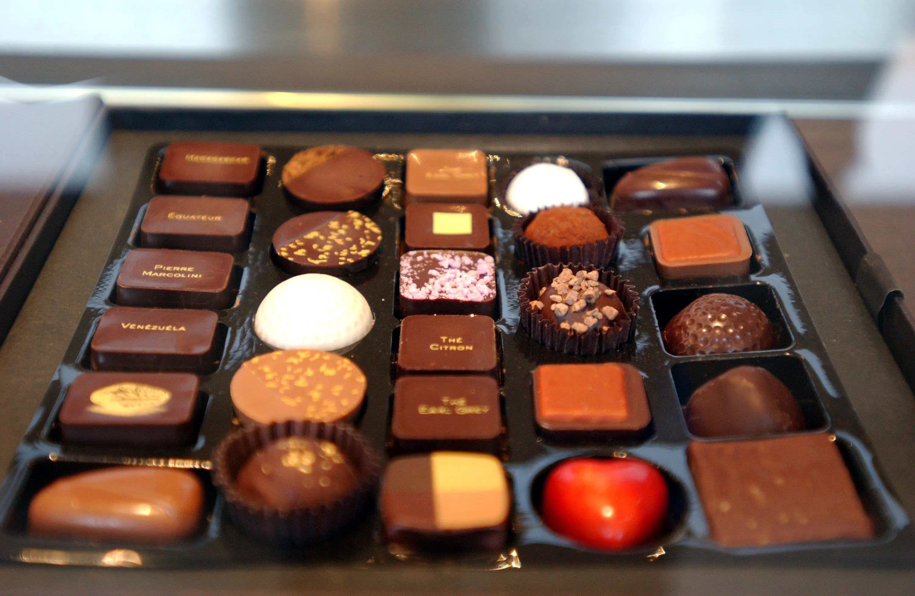 Pierre Marcolini chocolates.