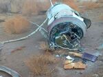 Pieces of missiles are seen in a rural area of Al-Baghdadi town after Iran's Islamic Revolutionary Guard Corps (IRGC) targeted Ain al-Asad airbase in Erbil, Iraq on Jan. 8, 2020.