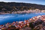 Poros island faces Galatas town along Greece’s&nbsp;Peloponnese peninsula.