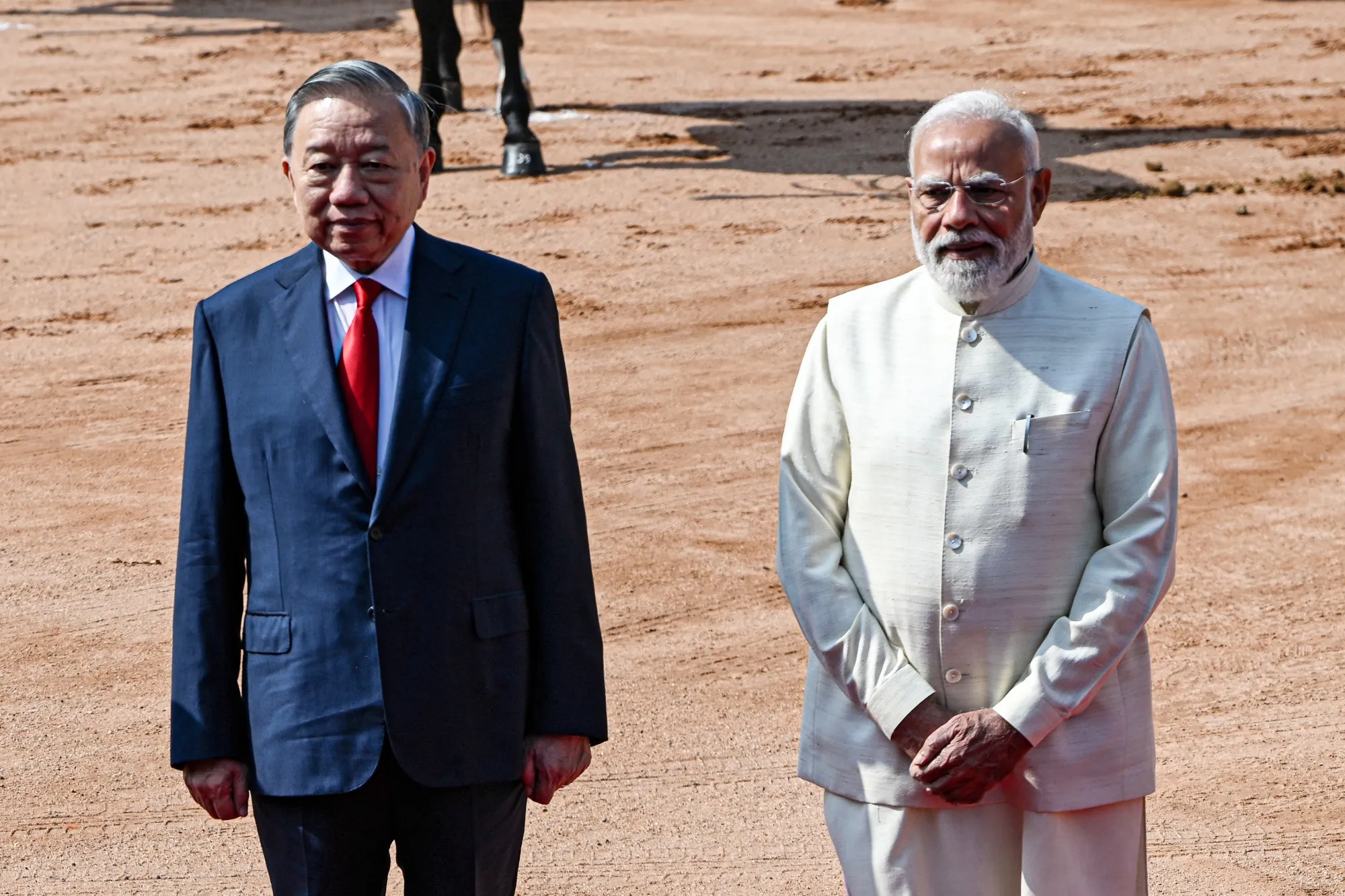 To Lam and Narendra Modi in New Delhi on May 6.