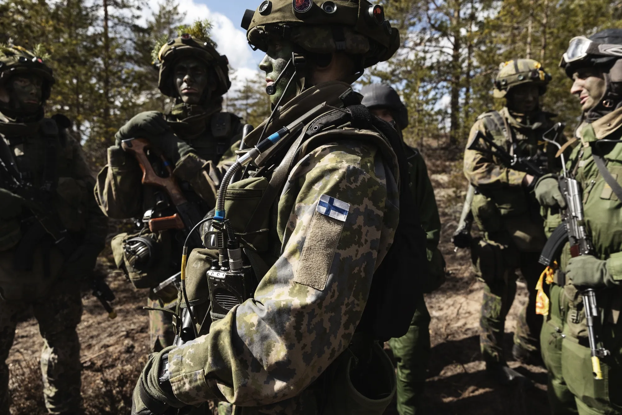A Finnish Army tank crew during the Arrow 22 training exercise in May.