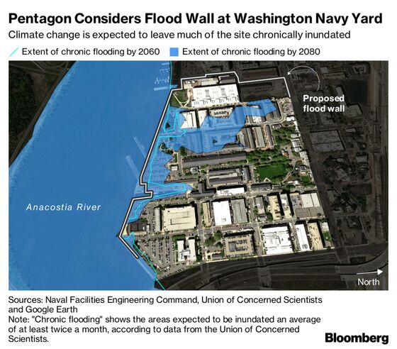 The Navy Wants to Build a Wall to Stave Off Climate Change