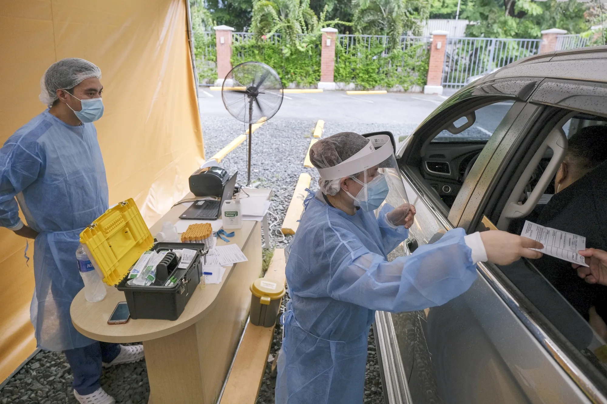 Medical City Opens Drive-Thru Covid-19 Testing Center as Duterte Says Philippines Can’t Totally Reopen Yet