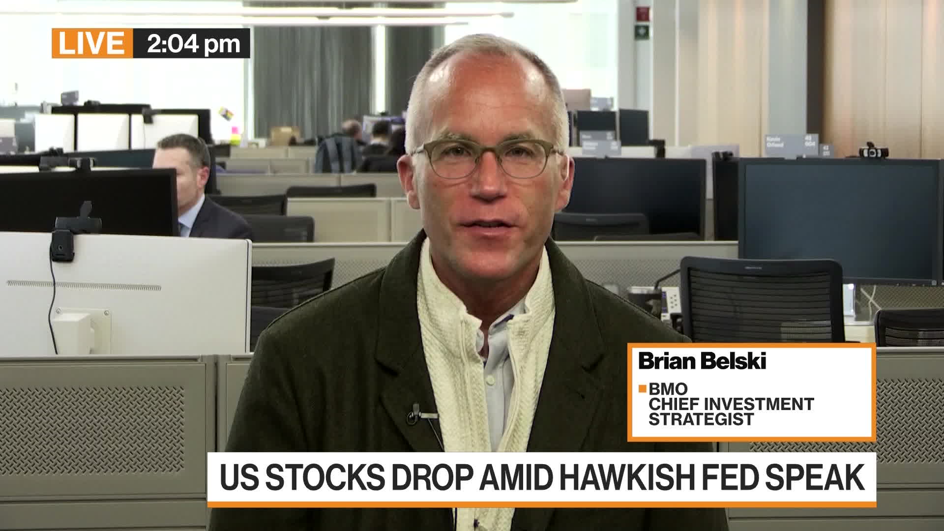 Watch US Stocks Drop Amid Hawkish Fed - Bloomberg