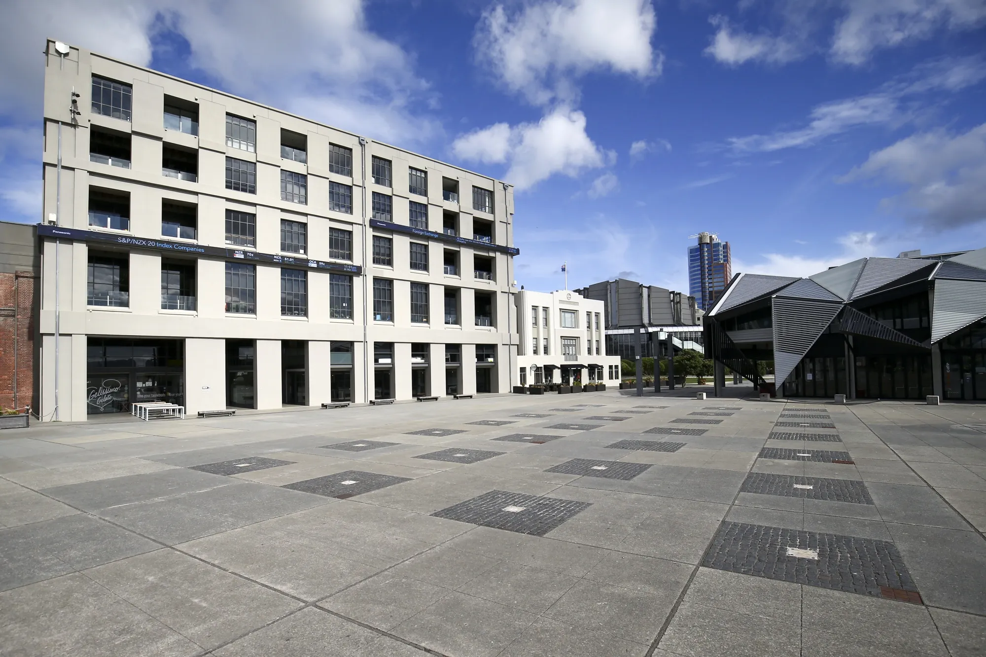 The New Zealand Stock Exchange building in Wellington.