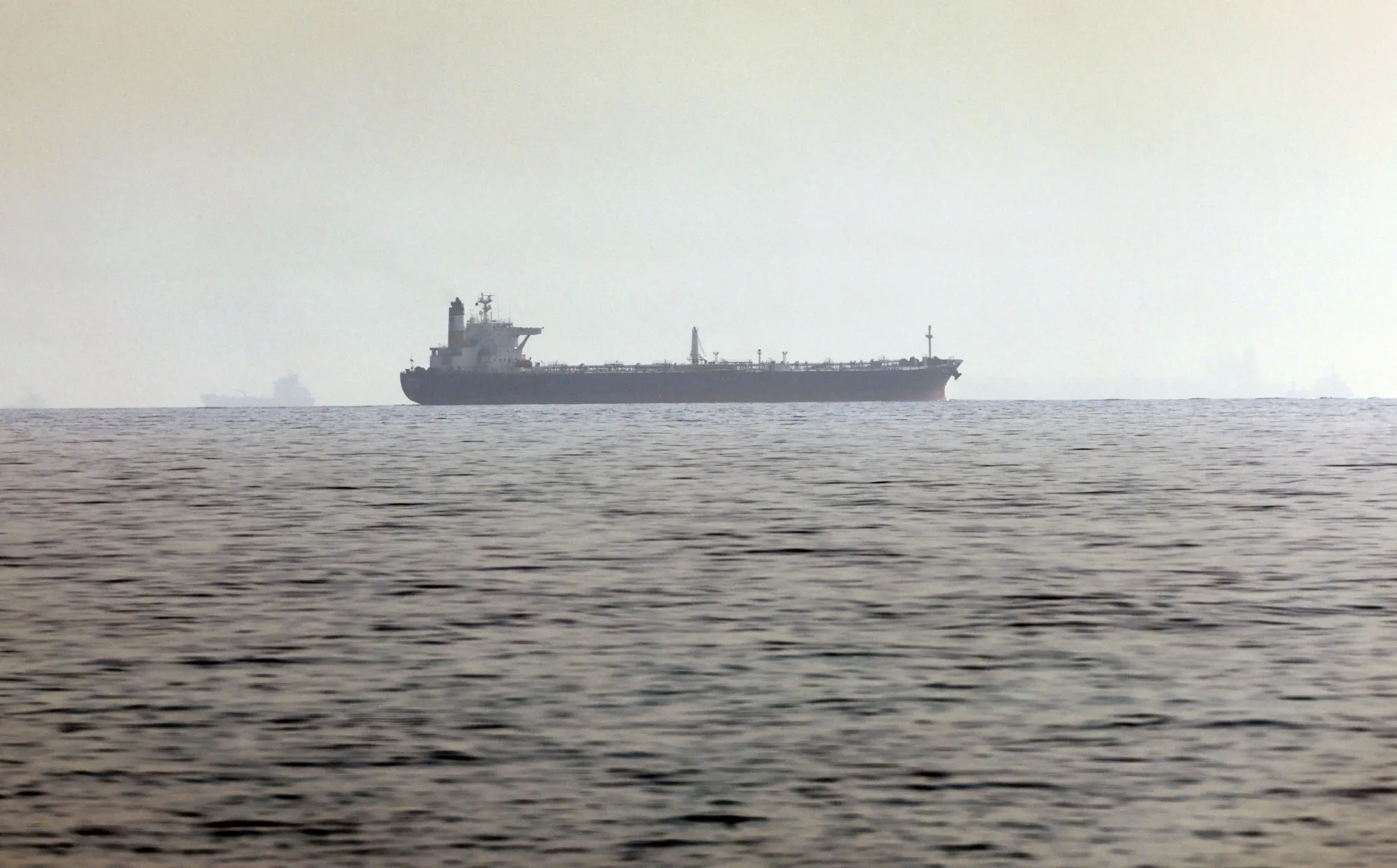 A ship off the coast of the United Arab Emirates.