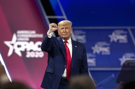 Trump Returns With a Flourish to CPAC, Where All Voices Echo His