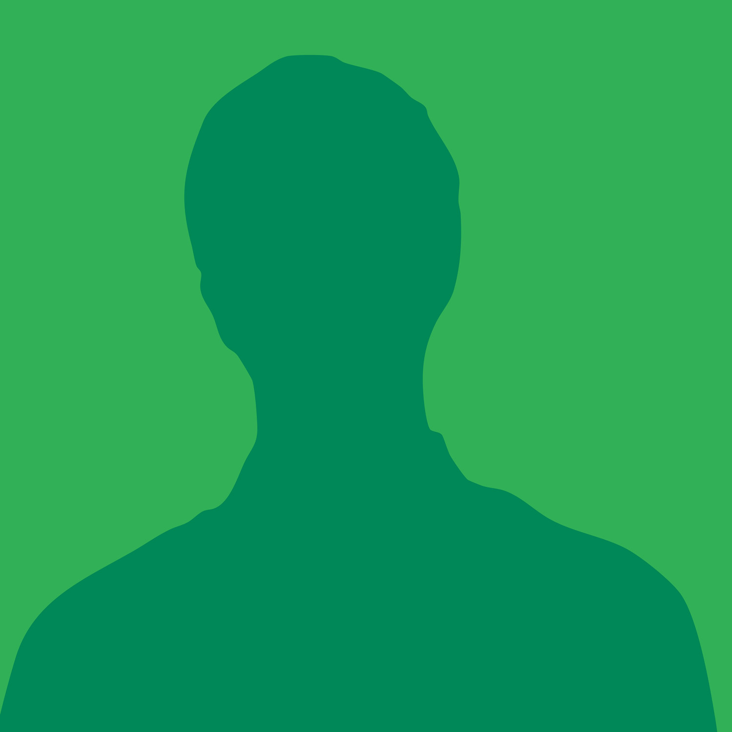 Silhouetted headshot