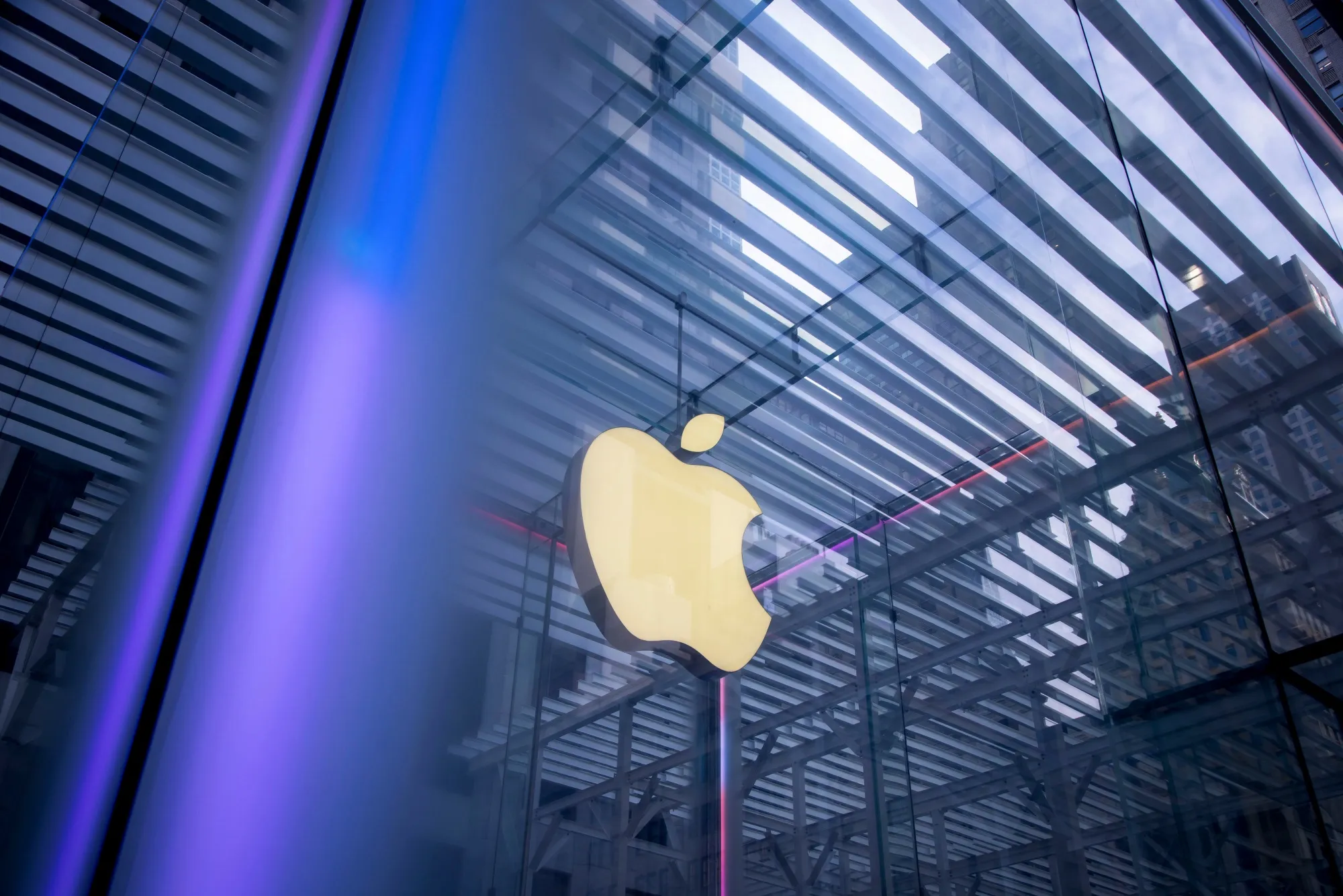 The Apple Fifth Avenue store in New York.