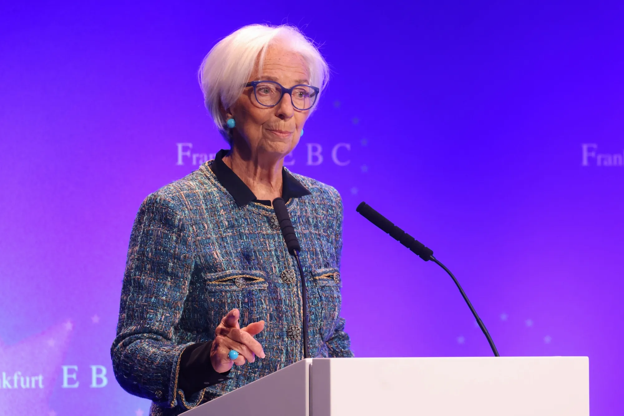 Christine Lagarde in Frankfurt, on Nov. 21.