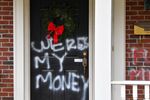 Graffiti&nbsp;on a door of the home of Senate Majority Leader Mitch McConnell&nbsp;in Louisville, Ky., on&nbsp;Jan. 2.&nbsp;
