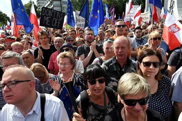 Mass protests.
