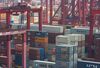 Containers sit at a container port in Hong Kong, China, on Monday, Oct 22, 2007. Hong Kong port operators including Hutchison Whampoa Ltd. and PSA International Pte handled 3.6 percent more containers in September, as China's surging trade boosted sea-freight demand.