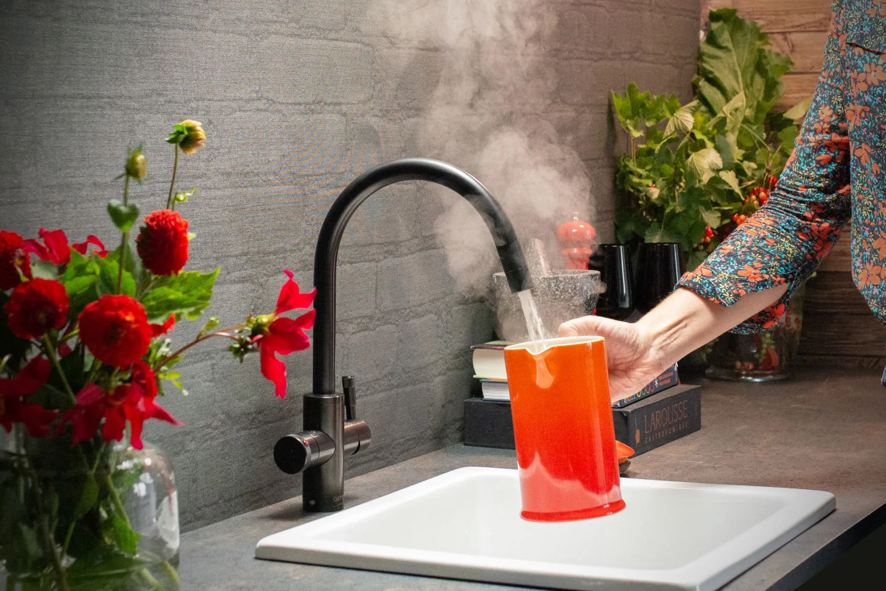 A Qettle boiling water tap.