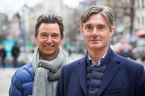 Jonas Nordlander, co-founder and chief executive officer of Avito AB, left, and Filip Engelbert, co-founder of Avito AB