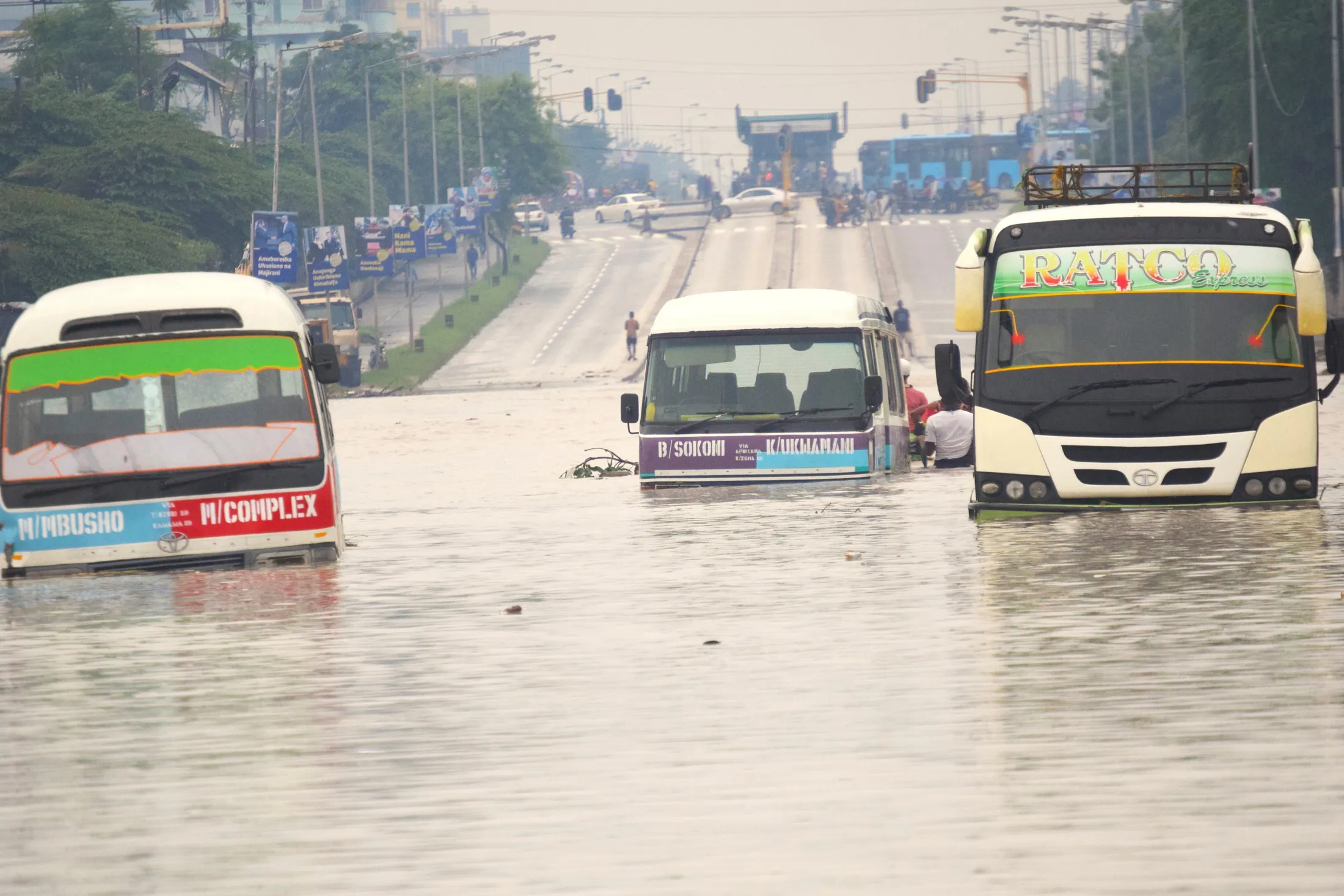 Abandoned minibuses in Dar es Salaam, Tanzania.