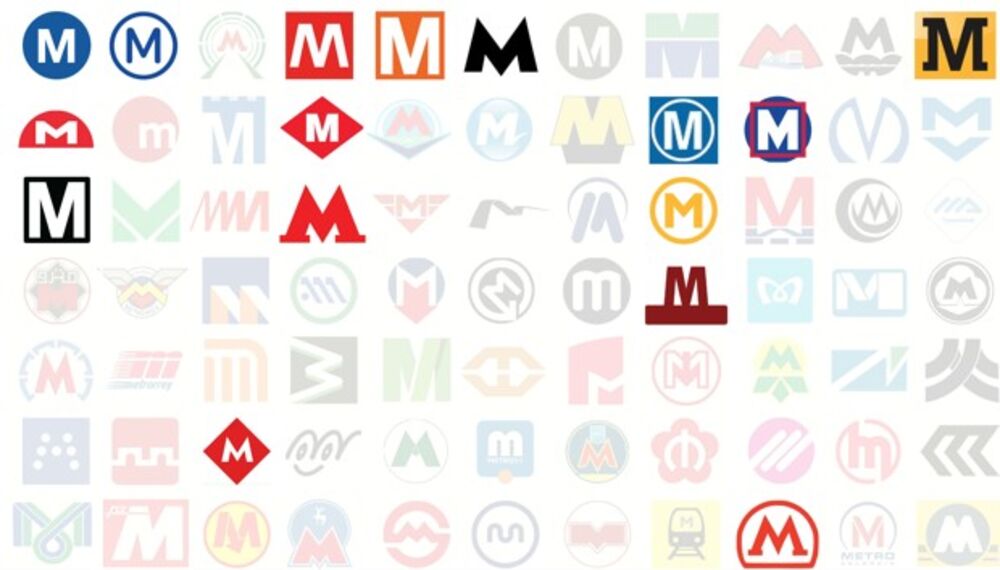 How 77 Metro Agencies Design The Letter M For Their Transit Logo Bloomberg