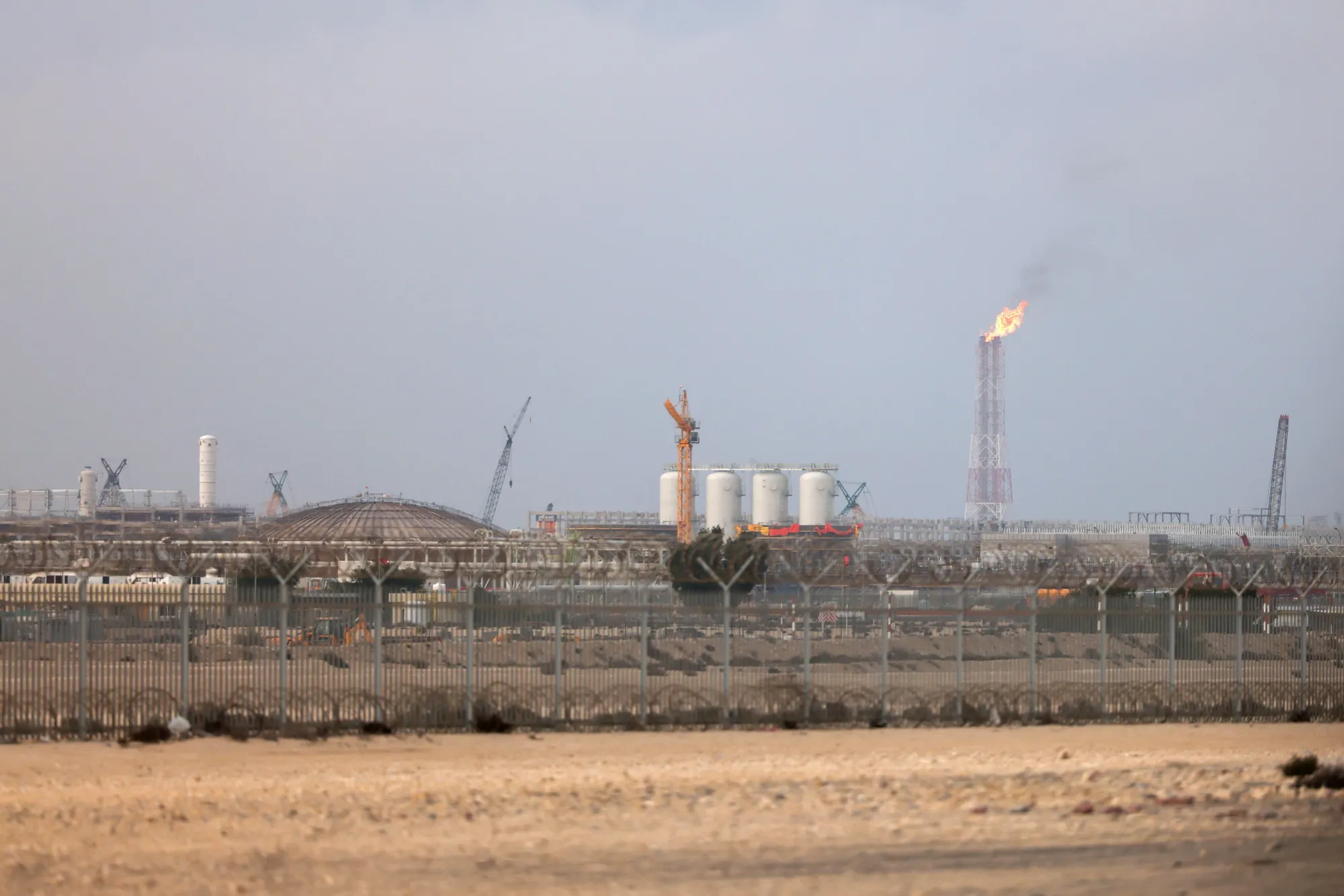 QatarEnergy’s facilities at Ras Laffan Industrial City on March 3.